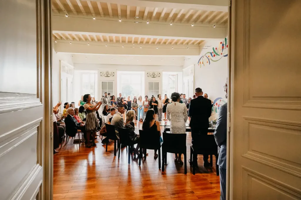 Cérémonie d'un mariage dans une marie vers Grenoble